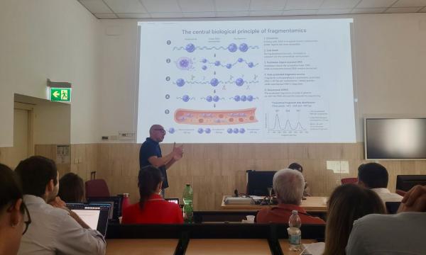 Prof. Magi at the cfDNA Day in Rome.
